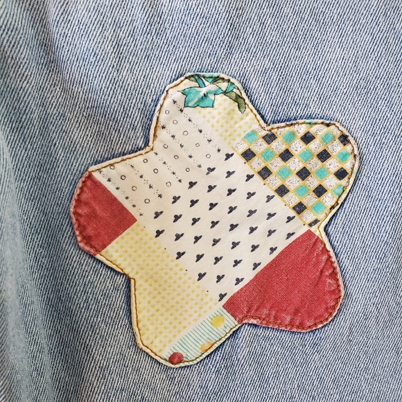 Bonjour Vintage quilt Patchwork high-rise Jeans! Size 9/10. - Picture 6 of 11